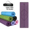 Thảm Yoga Định Tuyến 8mm TPE 2 Lớp Chống Trượt, Đàn Hồi Siêu Bền Chính Hãng Fuzy