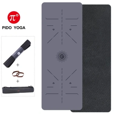 Thảm Yoga Định Tuyến PIDO Cao Su Tự Nhiên Thế Hệ Mới 2.021 799k Tặng Túi & Dây Buộc