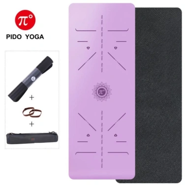 Thảm Yoga Định Tuyến PIDO Cao Su Tự Nhiên Thế Hệ Mới 2.021 799k Tặng Túi & Dây Buộc