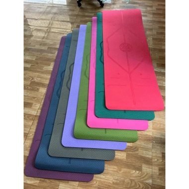 Thảm Yoga Gym 8mm Định Tuyến 1 Lớp TPE Chống Trượt Giá Ưu Đãi 295.000 VNĐ