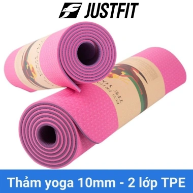 Thảm yoga JUSTFIT 10mm cao cấp, chống trượt, tập gym tại nhà - 199.000đ