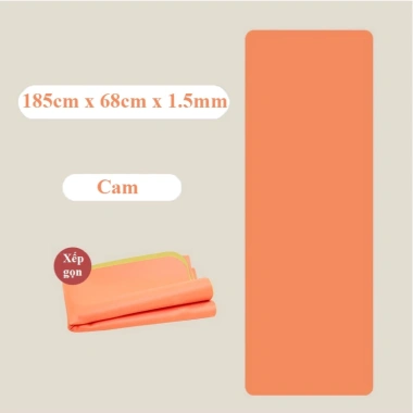Thảm Yoga Lnn Sport 1.5mm Gấp Gọn Nhẹ, Cao Su Thiên Nhiên, Chống Trượt, Giá 534k