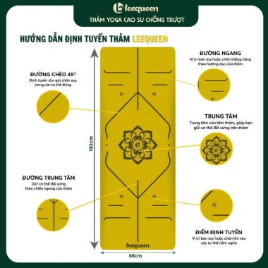 Thảm Yoga Louis Yoga Moon 4.5mm chống trượt, dày bền, kèm túi đựng - Giá ưu đãi 790.000₫