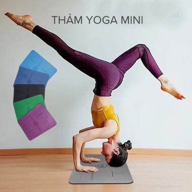 Thảm yoga mini PHUMYAN cao su thiên nhiên - chống trượt, thấm hút mồ hôi, phù hợp du lịch - Giá ưu đãi 194.310₫
