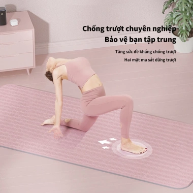 Thảm yoga MUZEE TPE 6mm Định Tuyến - Chống trượt, gấp gọn, du lịch - 259k