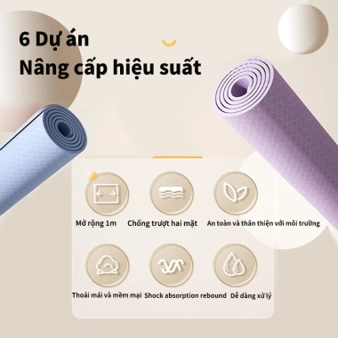 Thảm yoga MUZEE TPE 6mm Định Tuyến - Chống trượt, gấp gọn, du lịch - 259k 5 Thảm yoga MUZEE TPE 6mm Định Tuyến - Chống trượt, gấp gọn, du lịch - 259k 5