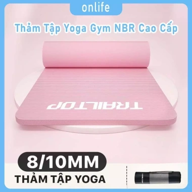 Thảm Yoga NBR 8mm Cao Cấp - Chống Trượt 2 Lớp Eco Friendly, Nhiều Màu, 109k
