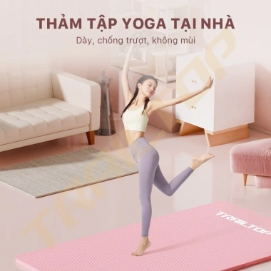 Thảm Yoga NBR 8mm Cao Cấp - Chống Trượt 2 Lớp Eco Friendly, Nhiều Màu, 109k