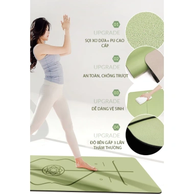 Thảm Yoga PU Cao Su Định Tuyến AllSport THATU03 – Thấm Hút Mồ Hôi, Chống Trơn Trượt, Giá 240k 2