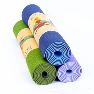 Thảm Yoga TPE 2 lớp 6mm cao cấp, chống trượt, êm ái, tập gym tại nhà - 81.318₫ 5