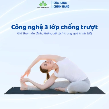 Thảm Yoga TPE 2 Lớp 6mm Cao Cấp – Thấm Hút Mồ Hôi, Chống Trượt, Kèm Dây Đeo 139k 6