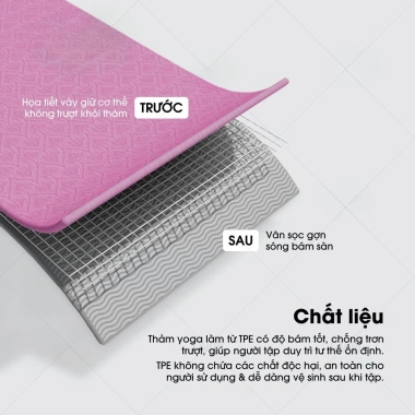 Thảm Yoga TPE 6-8mm Siêu Bền, Chống Trượt, Gấp Gọn Tiện Lợi, Giá Ưu Đãi 101,150₫