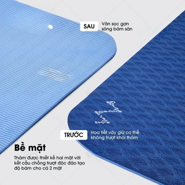 Thảm Yoga TPE 6-8mm Siêu Bền, Chống Trượt, Gấp Gọn Tiện Lợi, Giá Ưu Đãi 101,150₫