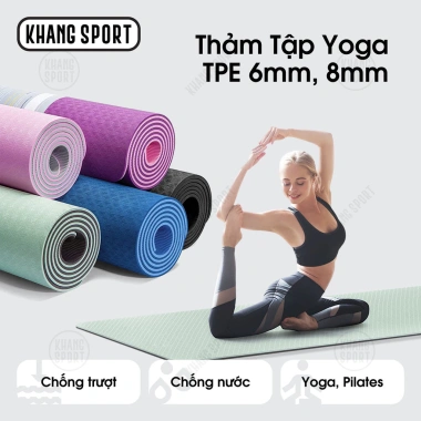 Thảm Yoga TPE 6mm Siêu Bền - Định Tuyến, Giá chỉ 169.000 VNĐ, Hàng Cao Cấp 2
