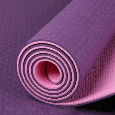 Thảm Yoga TPE 8mm Định Tuyến, Chống Trượt, Độ Đàn Hồi Cao - TOPBODY TOPFIT 75k