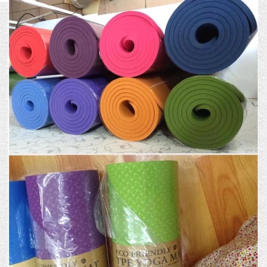 Thảm Yoga và Gym 8mm Siêu Bền, Chống Trơn Trượt, Định Tuyến Giá 165k