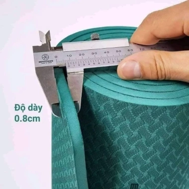 Thảm Yoga và Gym 8mm Siêu Bền, Chống Trơn Trượt, Định Tuyến Giá 165k