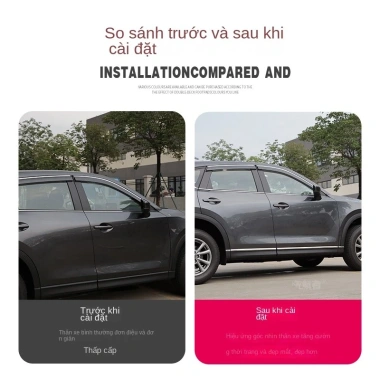 Thân Bằng Thép Không Gỉ Mazda CX5 2.017-2.026 - Viền CX-5 Cửa Bên Dây Sáng 439.999 VND