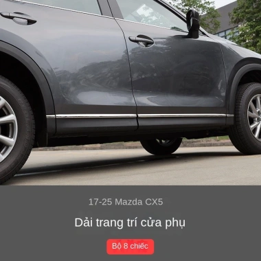 Thân Bằng Thép Không Gỉ Mazda CX5 2.017-2.026 - Viền CX-5 Cửa Bên Dây Sáng 439.999 VND