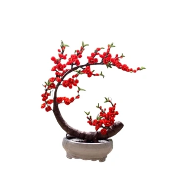 Thân cây đào và mai bonsai Tết - Gốc hoa kẽm uốn cong dễ dàng, giá 40.000đ