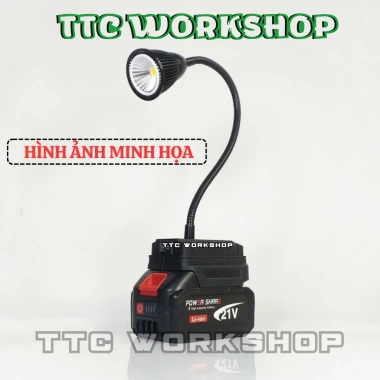 Thân đèn pin uốn dẻo 4cm, sạc tích điện, chiếu sáng góc khuất, dùng pin thường