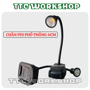 Thân đèn pin uốn dẻo 4cm, sạc tích điện, chiếu sáng góc khuất, dùng pin thường