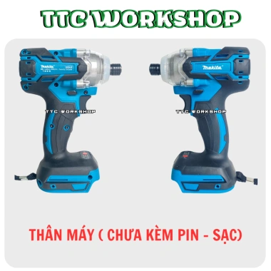 Thân Máy Chuyên Vít Makita 350N.m 2 Tốc Độ, Động Cơ Đồng Không Chổi Than, Pin M21