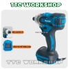 Thân Máy Chuyên Vít Makita 350N.m 2 Tốc Độ, Động Cơ Đồng Không Chổi Than, Pin M21 4