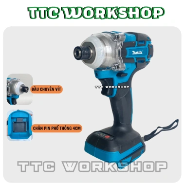 Thân Máy Chuyên Vít Makita 350N.m 2 Tốc Độ, Động Cơ Đồng Không Chổi Than, Pin M21
