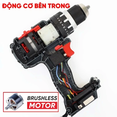 Thân máy khoan pin 3 chức năng BOSSUN M21B-ID1.380BL 80Nm, đầu 13mm - Giá 489.000₫ 5