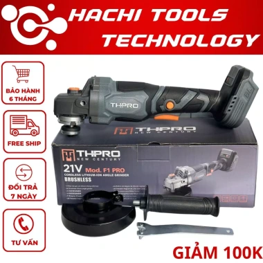 Thân Máy Mài Pin THPRO F1Pro - Động Cơ Không Chổi Than, Dùng Chân Pin Phổ Thông
