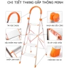 Thang Ghế Nhôm Hoàng Huy 3-7 Bậc 150kg - Tặng Chân Đế Cao Su, Rút Gọn Đa Năng, 450.600 VND 4