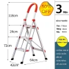Thang Ghế Nhôm Hoàng Huy 3-7 Bậc 150kg - Tặng Chân Đế Cao Su, Rút Gọn Đa Năng, 450.600 VND 5