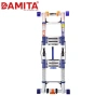 Thang nhôm rút chữ A 2.8+2.8 xếp gọn Đời mới T8.030 DAMITA, bảo hành 24 tháng 3