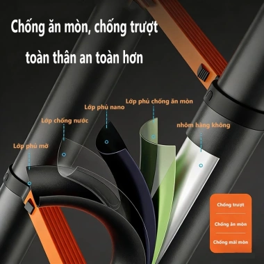 Thang Nhôm Rút Inox 1.9-6.0m Dễ mang, khóa tự động, giá ưu đãi 628.800₫ 4