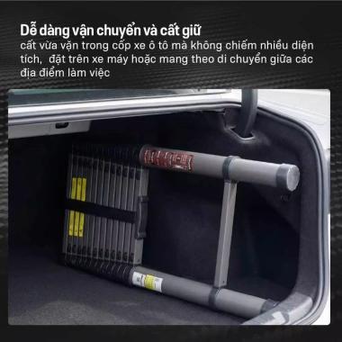 Thang rút đơn 2.7‑5.9m thép Carbon FUJIHOME nhập khẩu - Chữ I, khóa chốt an toàn, chân chống trơn trượt, giảm giá 780k 8 Thang rút đơn 2.7‑5.9m thép Carbon FUJIHOME nhập khẩu - Chữ I, khóa chốt an toàn, chân chống trơn trượt, giảm giá 780k 8