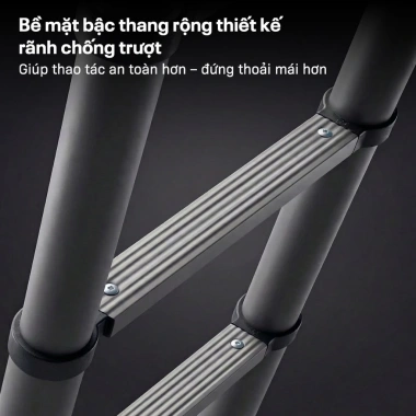 Thang Rút Đơn Thép Carbon Fujihome STL 2.7‑5.9m EN131 150kg An Toàn Bền Bỉ – 780.000đ 5