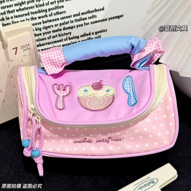 Thẳng Tóc Cô Gái Macaron Nhẹ – Túi và Hộp Đựng Mỹ Phẩm, Bút Chì Ngọt Ngào, 175.759₫ 7