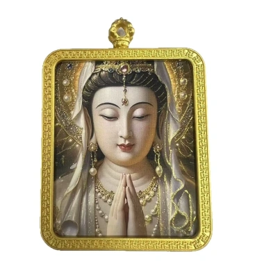 Thangka Bùa Hộ Mệnh Benming – Hoàng Đạo, Chuyền Tám Đạo, Sĩ Quan Âm, Thần Tài Jizo – 82.500đ 5