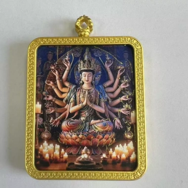 Thangka Bùa Hộ Mệnh Benming – Hoàng Đạo, Chuyền Tám Đạo, Sĩ Quan Âm, Thần Tài Jizo – 82.500đ 10