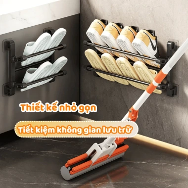 Thanh 2 Tầng Treo Giày Dép SUNBEAM - Treo Khăn Gấp Gọn Thép Không Gỉ cho nhà tắm bếp 5 Thanh 2 Tầng Treo Giày Dép SUNBEAM - Treo Khăn Gấp Gọn Thép Không Gỉ cho nhà tắm bếp 5