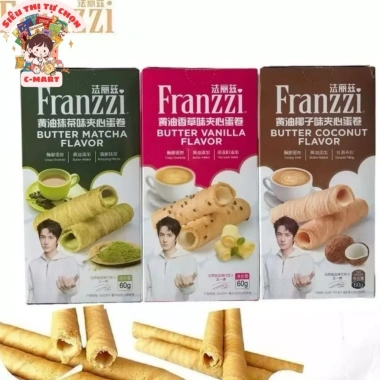 Thanh Bánh Quy Franzzi 60g Giòn Rụm 3 Vị Siêu Ngon - Giá 20.000 (Giảm 20%)