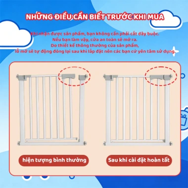 Thanh chắn cầu thang, cửa phòng - đa địa hình, không hư tường, kích thước linh hoạt 49.000₫