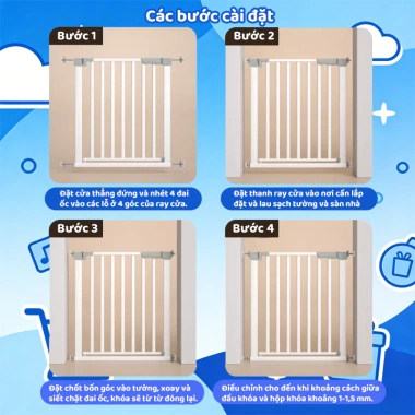 Thanh chắn cầu thang, cửa phòng - đa địa hình, không hư tường, kích thước linh hoạt 49.000₫ 9 Thanh chắn cầu thang, cửa phòng - đa địa hình, không hư tường, kích thước linh hoạt 49.000₫ 9