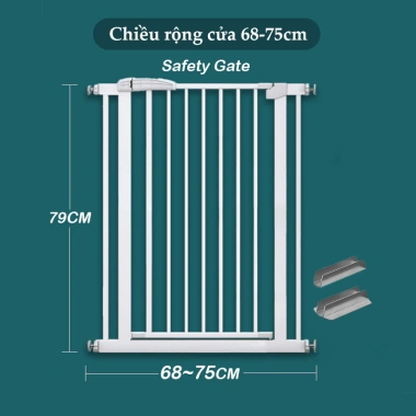 Thanh chắn cầu thang, cửa phòng - đa địa hình, không hư tường, kích thước linh hoạt 49.000₫