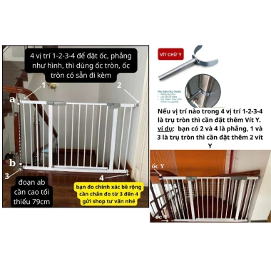 Thanh Chắn Cửa Cầu Thang Không Khoan Tường AN PHÁT mẫu mới Giá 80.000đ chất lượng cao
