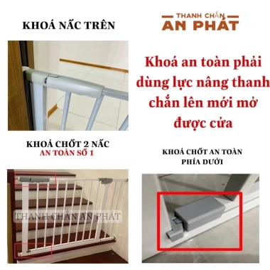 Thanh Chắn Cửa Cầu Thang Không Khoan Tường AN PHÁT mẫu mới Giá 80.000đ chất lượng cao