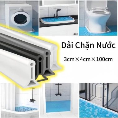 Thanh Chống Tràn 100cm Dải Chặn Nước Tiện Lợi cho Nhà Tắm, Vệ Sinh, Rửa Tay, Máy Giặt - Giá 97.168₫