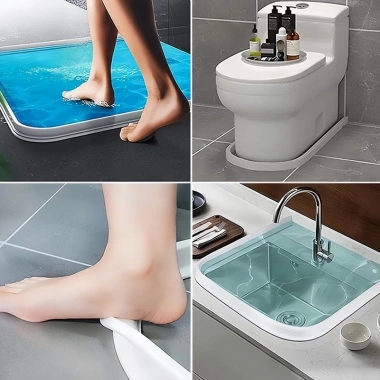 Thanh Chống Tràn 100cm Dải Chặn Nước Tiện Lợi cho Nhà Tắm, Vệ Sinh, Rửa Tay, Máy Giặt - Giá 97.168₫
