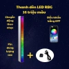 Thanh đèn LED 1m Đen HUB USB, Cảm Ứng Âm Thanh, Nhấp Nháy Theo Nhạc, Giá 285k 6